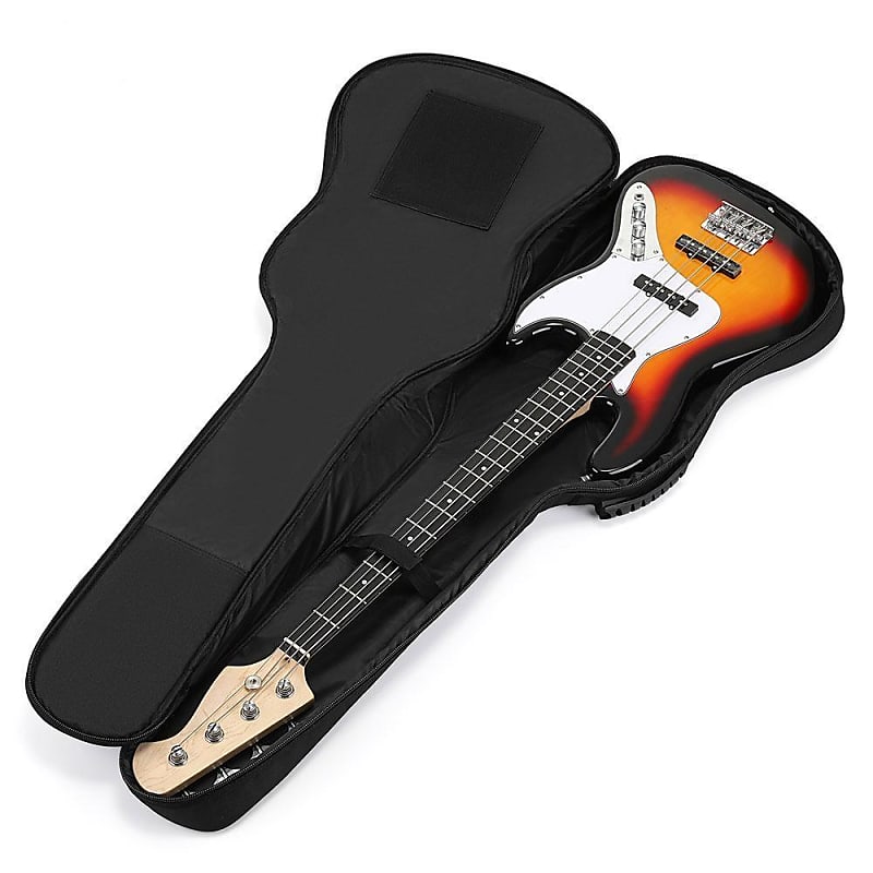 43/39 Inch Premium Electric Bass Guitar Gig Bag (Backpack Soft-Case)
