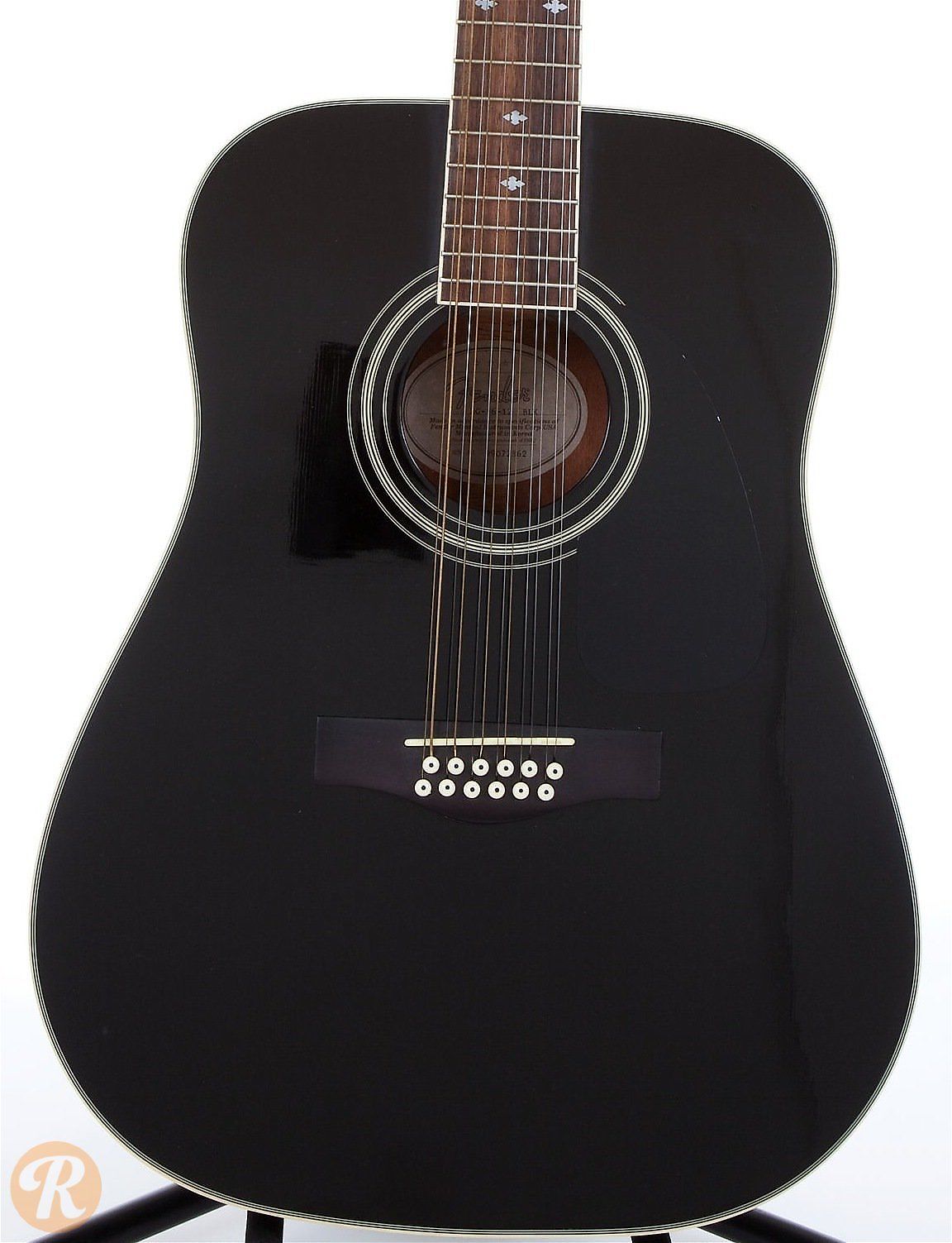Fender DG-16 12-String Black 1997 | Reverb