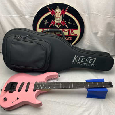Kiesel Osiris Headless 6-string SSS Guitar with Gig Bag 2021 - Pink image 1