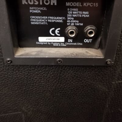 Kustom PKC15 Passive Speaker (Sarasota, FL) image 3