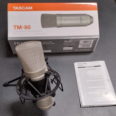 TASCAM TM-80 Large Diaphragm Condenser Microphone 2015 - Present - Gray image 1
