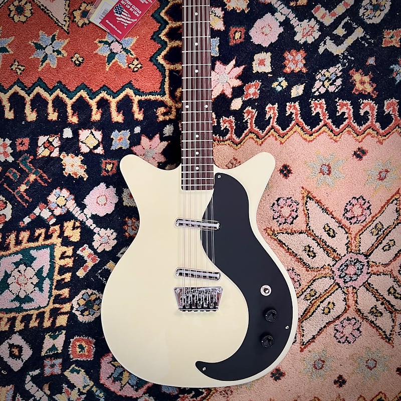Danelectro '59 Double-Cut 12-String Guitar--Vintage White