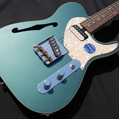 Bacchus Telecaster ボディ バインディング 水色 ギター