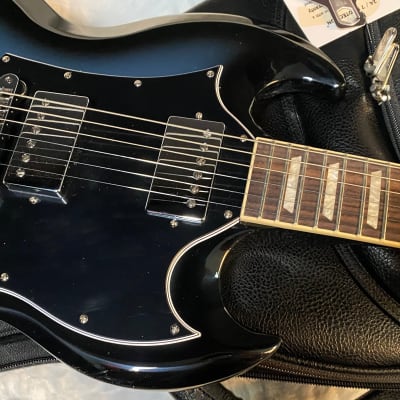 NEW ! 2024 Gibson SG Standard - Pelham Blue Burst - Original Gibson Leather Gig Bag - Authorized Dealer - Only 6.6 lbs - G04660 image 2