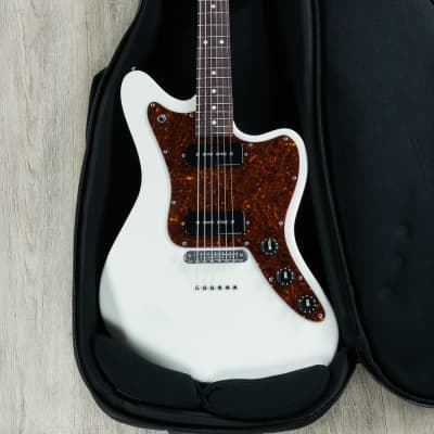 Suhr Classic JM Guitar, Rosewood Fretboard, S90 P90s, TP6 Bridge, Olympic White image 8