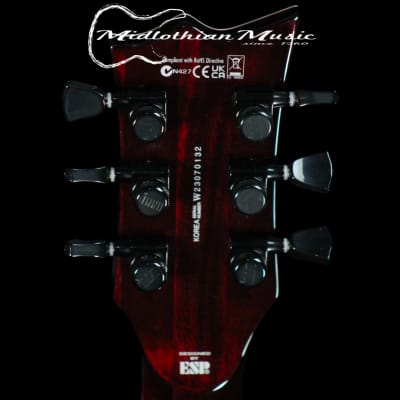 ESP LTD EC-1000 - Left-Handed Electric Guitar - See Through Black Cherry Gloss Finish image 8