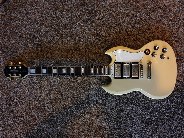 ギター Epiphone lespaul custom Sg Used Epiphone Les Paul Custom SG Black and Gold Solid Body