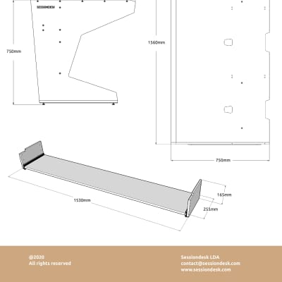 Sessiondesk HOME BIG with Racks (Studiotisch) Neu, A-Stock, neuwertig, OV, (UVP: 899€) image 6