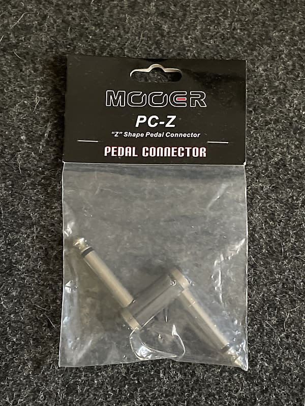 Mooer PC-Z Offset Crank TS 1/4" Male Z Plug Pedal Connector 2010s - Chrome image 1