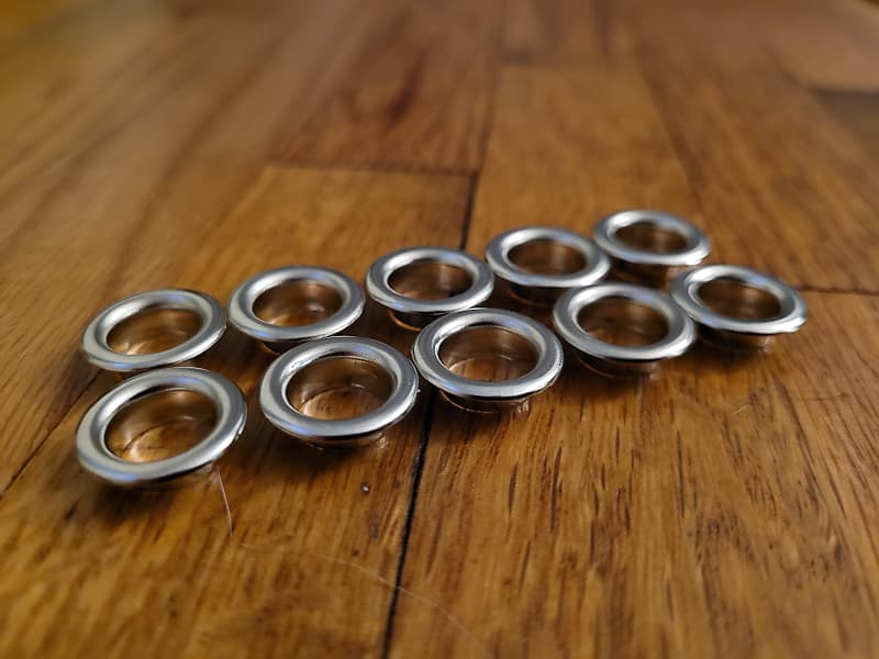 (x10) Set of Ten Drum Air Vents / Grommets 3/8" Reverb