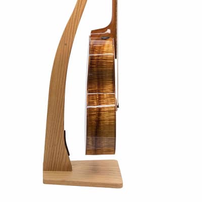 Zither Wooden Guitar Stand - Solid Red Oak Wood -  Best for Acoustic, Electric, or Classical Guitars image 2