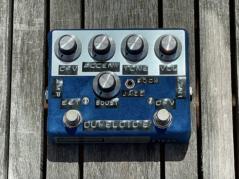Shin's Music Dumbloid Special with Boost Blue Suede | Reverb