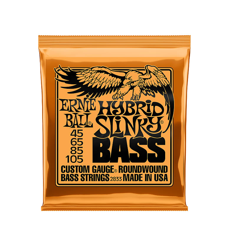 Ernie Ball Hybrid Slinky Bass String Set, 45-105, #2833 image 1