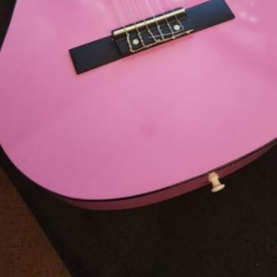 BerkeleyWind Pink 36" Classical Guitar w/ 4 Band EQ image 4