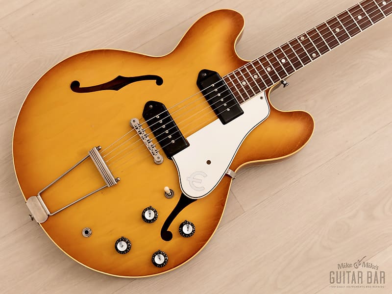 1961 Epiphone Casino E-230TD Vintage Electric Guitar Royal Tan, First-Year w/ Case image 1