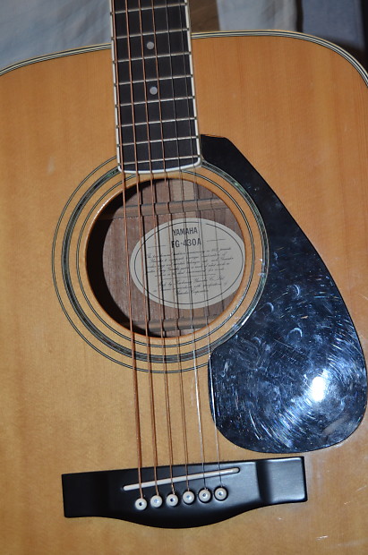 Yamaha fg430a acoustic guitar natural | Reverb