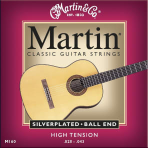 Martin M-160 Silverplated Ball End Nylon Strings