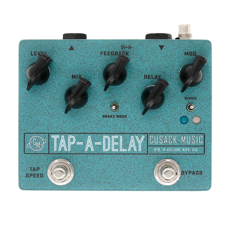 Cusack TapADelay Tap Tempo Modulated Delay with RCA Tap Reverb