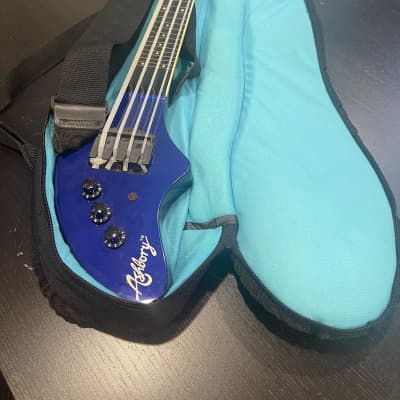 DeArmond Ashbory Bass Midnight Blue w/ Bag 2000s - Midnight Blue for sale