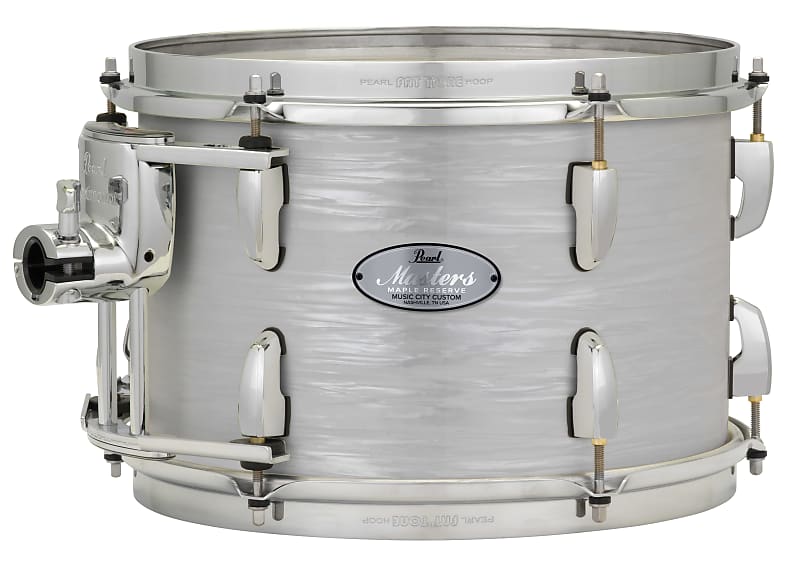 Pearl Music City Custom 12"x10" Masters Maple Reserve Series Tom w/optimount PEARL WHITE OYSTER MRV1210T/C452 image 1