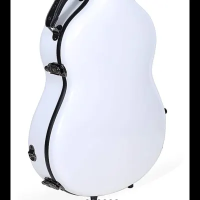 Crossrock white classical guitar hard case fiberglass image 1