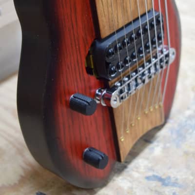 Left Handed - 8-String - Cherry Red Burst - Lap Steel Guitar - Satin Relic Finish - USA Made - C13th Tuning image 8