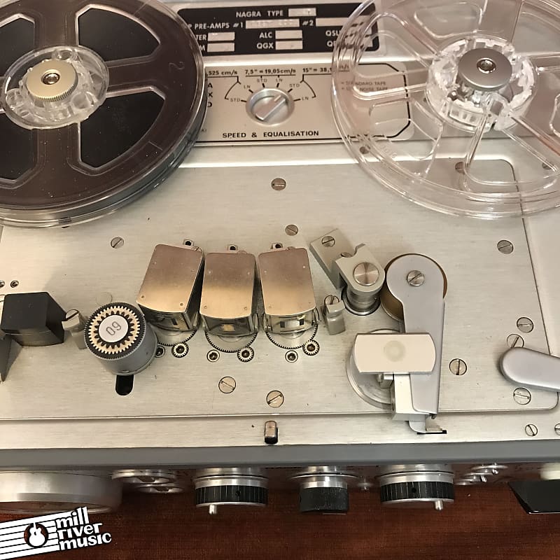 Nagra 4.2 Portable Reel to Reel Recorder w/ Ampex 1/4 Tapes, Case &  Accessories