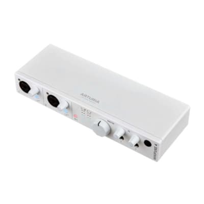 Arturia MiniFuse 4 Portable Audio/MIDI USB Recording Interface with Type-C Connectivity for Music Production (4 Inputs/Outputs, White) image 2