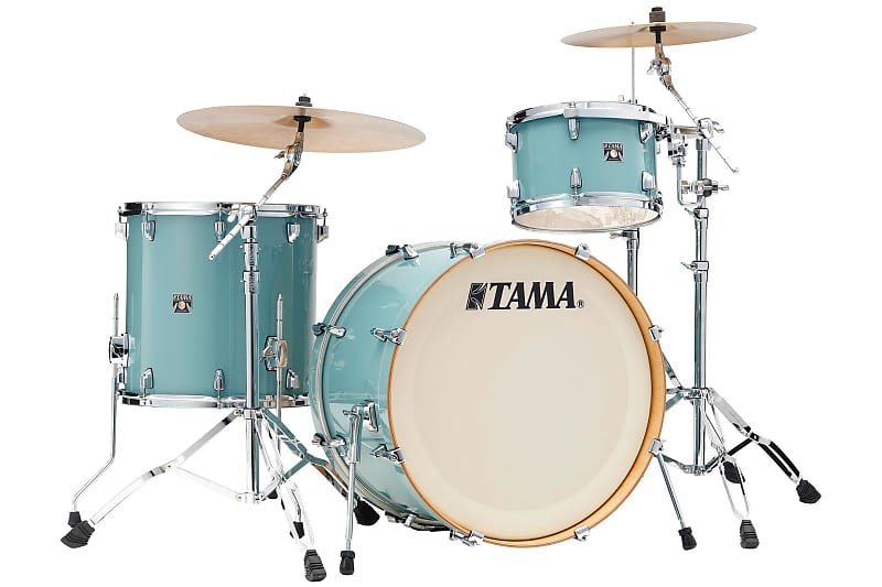 Tama  12/16/22" Superstar Classic Maple Drum Set - Light Emerald Blue Green Lacquer image 1