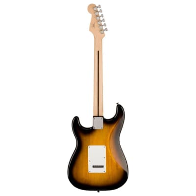 Squier Sonic Stratocaster Pack with 6-String, Right-Handed, Maple Fingerboard Electric Guitar, Padded Gig Bag, and 10G Amplifier (2-Color Sunburst) image 3