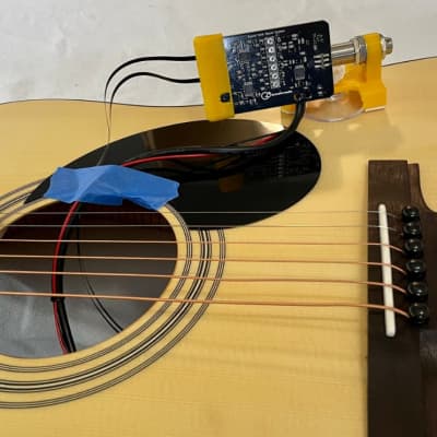 Go Acoustic Audio Pickup Preamp Universal Sound Hole Mount System for sale