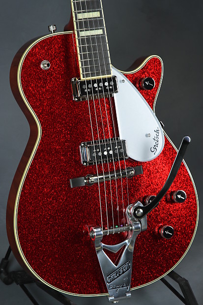 グレッチ G6129T-RDSP-LTD15 Duo Jet Gretsch G6129T-RDSP-LTD15 Duo Jet 2015 Red Sparkle | Reverb