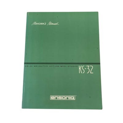 Ensoniq KS-32 Manual