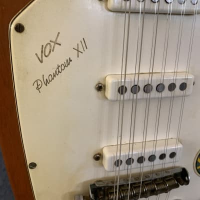 Vox Phantom XII vintage electric 12 string guitar Mid 1960s Brown image 12