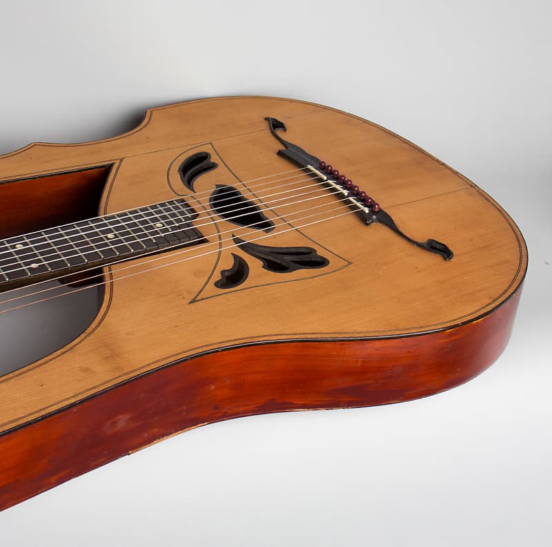Luigi Mozzani Lyre Harp Guitar, c. 1905, ser. #111, black