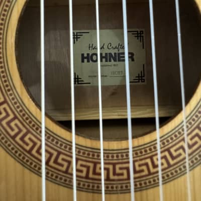 Hohner HC03 3/4 Classical Acoustic Guitar 2010s - Natural image 5