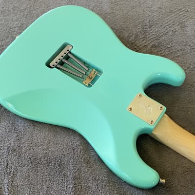 2024 Del Mar Lutherie Surfcaster Strat Surf Green - Made in USA image 8