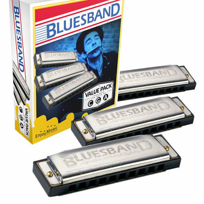 Hohner Bluesband  Value Pack, Keys of C, G, and A Major