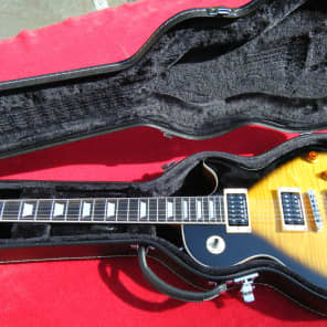 Sunburst LP Style w/Seymour Duncan P/Us & Jimmy Page Wiring - Hard Shell Case Included! image 1