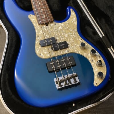Fender Precision Bass Deluxe RW Fretboard 1995 Blue Burst image 2