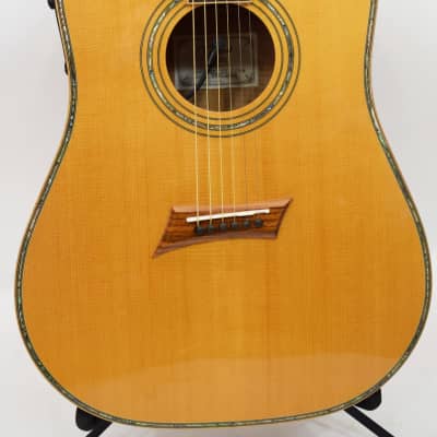 Michael Kelly MKLGD CFNA Acoustic/Electric Guitar with Flame Finish image 2