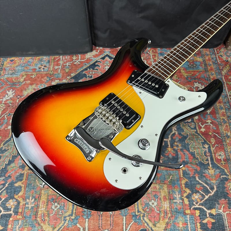 1980's Mosrite Super Excellent 65 Sunburst w/OHSC | Reverb