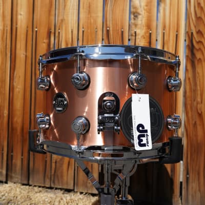 DW USA Performance Series 8 x 14" Polished Copper Snare Drum (2024) image 3