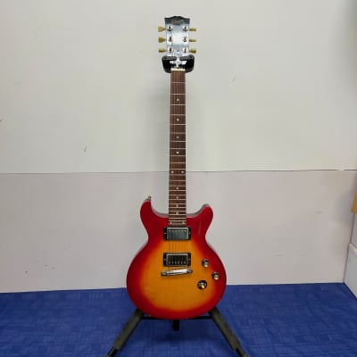 Vintage 1998 Gibson Les Paul Studio Double Cutaway Electric Guitar Cherry Sunburst DC with Gibson Case image 2