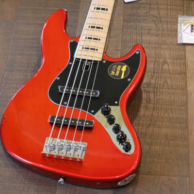 Sire Marcus Miller V7 Vintage Alder 5-String Bass Bright Metallic Red + Fender Case image 2