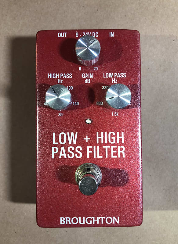 Broughton Audio Low + High Pass Filter Red