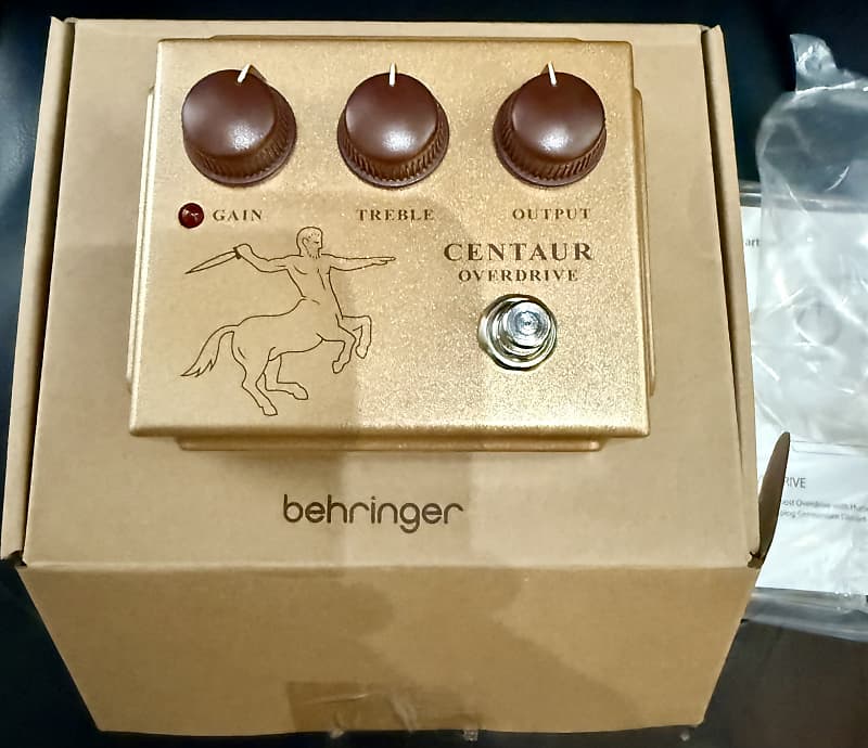 Behringer Centaur Overdrive 2025 - Present - Gold ***LIKE NEW