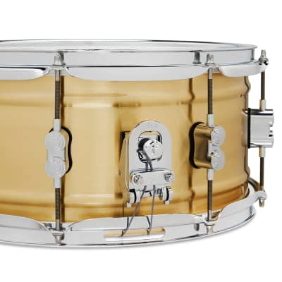 PDP Pacific Drums & Percussion PDSN6514NBBC Concept 6.5x14" Brushed Brass Snare Drum image 4