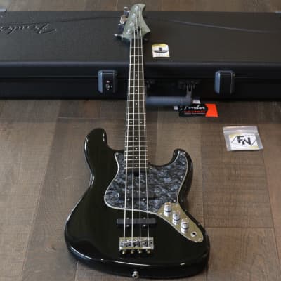 1999 Modulus VJ4 Electric 4-String Bass Guitar Black + Case (6824) image 1
