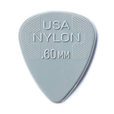 Dunlop - 44P60 - Nylon Standard Guitar Picks - .60mm - Light Grey - Pack of 12 image 1